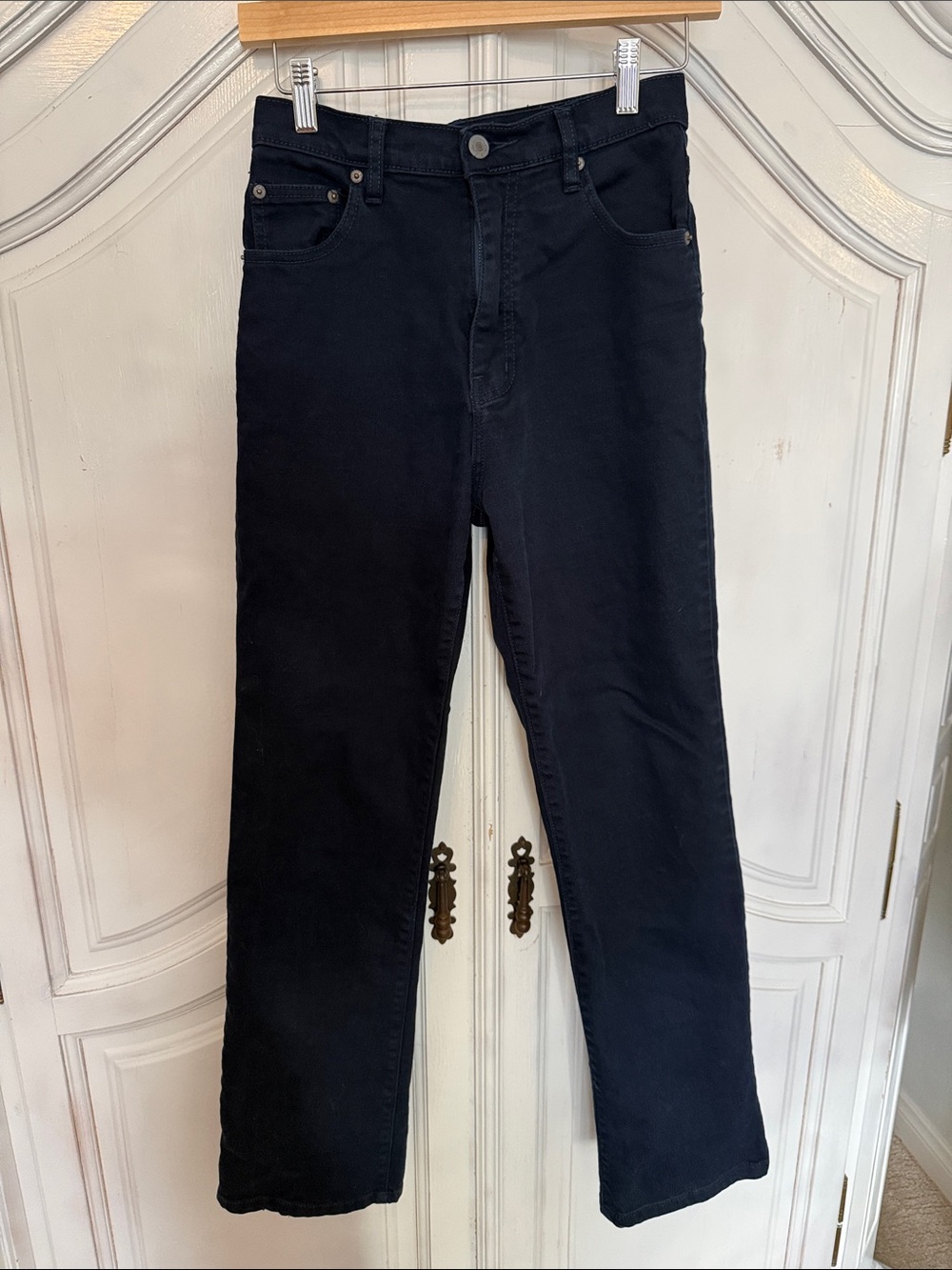 Esprit Jeans Size 26/29 Dark Wash Straight Leg High Rise Stretch Timeless Denim